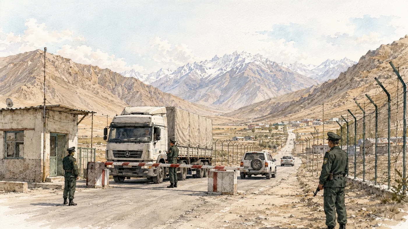 Sécurité régionale : poste-frontière, route de montagne, contrôle de cargaison et coopération sécuritaire.